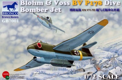 Bronco GB7001 Blohm &amp; Voss BV P178 Dive Bomber Jet 1/72