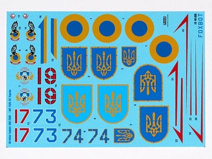 Foxbot Decals FBOT48036 Ukrainian Foxbats: Mikoyan MiG-25RB 1/48