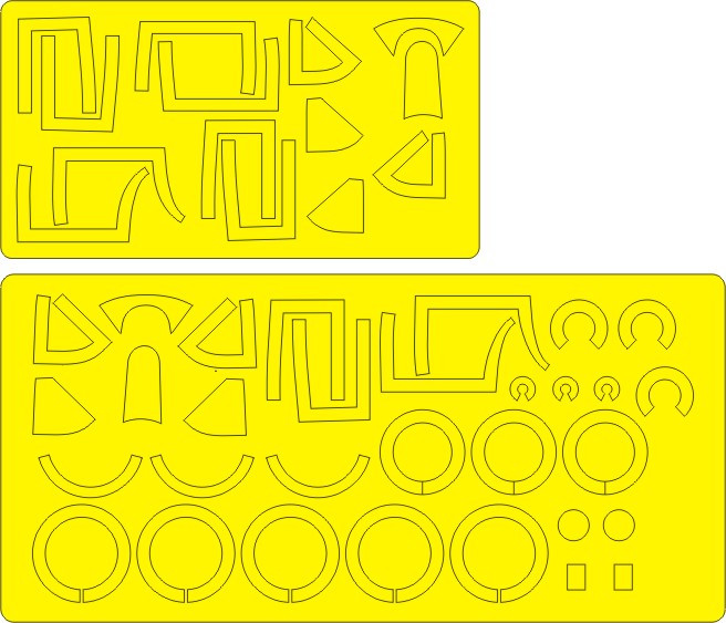 New Ware NWA-M0232 1/48 Mask F7F-3/3N Tigercat EXPERT (ITAL/AMT)