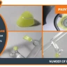 Clear Prop A48021 I-16 late version Painting mask (CL.PROP) 1/48