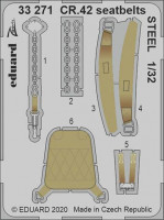 Eduard 33271 1/32 CR.42 seatbelts STEEL (ICM)