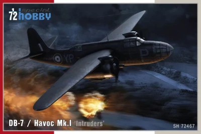 Special Hobby SH72467 DB-7 / Havoc Mk.I 'Intruders' (4x camo) 1/72