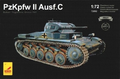 Attack Hobby 72892 PzKpfw II Ausf.C Balkan 1941 &amp; metal barrel 1/72