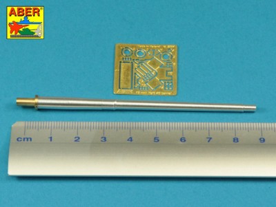 Aber 35 L-228 Barrel for German 75mm PaK 40 gun without muzzle brake (Universal set) (designed to be used with AFV Club, Bronco Models, Dragon, Italeri, RPM, Tamiya, Tristar and Trumpeter kits) 1/35