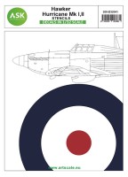 Art Scale 200-D32041 Hawker Hurricane Mk.I, Mk.II - stencils 1/32