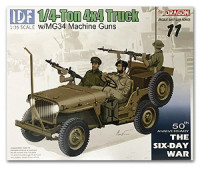 Dragon 3609 IDF 1/4-Ton 4x4 Truck w/MG34 Machine Guns 1/35