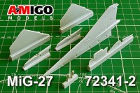 Amigo Models AMG 72341-2 Вертикальное оперение и стабилизаторы самолета МиГ-27  1/72