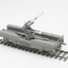 Border Model BT-044 Немецкая 88-мм пушка Flak 36 на железнодорожной платформе 1/35