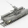 Border Model BT-044 Немецкая 88-мм пушка Flak 36 на железнодорожной платформе 1/35