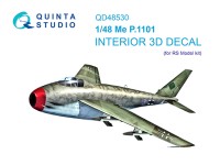 Quinta studio QD48530 Me P.1101 (RS models) 3D Декаль интерьера кабины 1/48