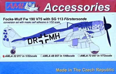 AML AMLA32017 Fw 190 V75 w/ SG 113 Forstersonde - Conv.set 1/32
