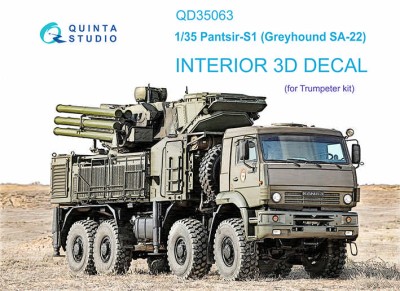 Quinta Studio QD35063 Pantsir-S1 (SA-22 Greyhound) (Trumpeter) 1/35