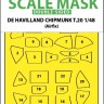 Art Scale 200-M48281 de Havilland Chipmunk T.20 wheels and canopy frame paint mask (inside and outside) 1/48