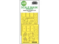 Art Scale 200-M35012 Kamov Ka-29 Helix-B wheels and canopy frame paint mask (inside and outside) 1/35