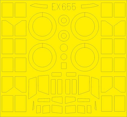 Eduard EX655 Mask 1/48 Ju 52 (REV)