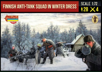 Strelets STR24672 Finnish Anti-Tank Squad in Winter DressWWII 1/72