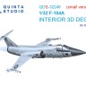 Quinta Studio QDS-32246 F-104A (Italeri) (малая версия) 3D Декаль интерьера кабины 1/32