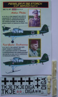 Kora Model DEC72197 Fi-156 Storch VIP service - Part IV. декали декали 1/72