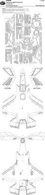 New Ware NWA-M1165 Mask F-35B Lightning II CAMOUFLAGE (TAM) 1/48