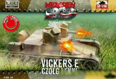 First To Fight FTF-72028 Легкий танк Vickers E, двухбашенный 1/72