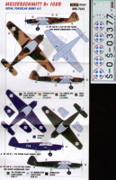 Kora Model DEC7212 Messers. Bf 108B (Royal Yugoslav Army) декали декали 1/72