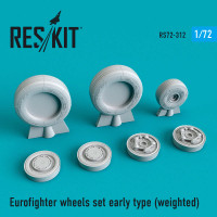 Reskit RS72-0312 Eurofighter wheels set early type (weighted) Revel, Hasegawa, Airfix, Italeri 1/72