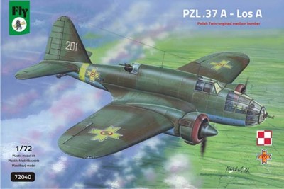 Fly model 72040 PZL-37A Los Polish Twin-engined Medium Bomber 1/72