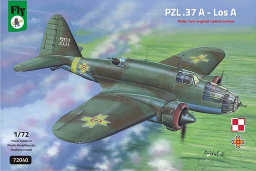 Fly model 72040 PZL-37A Los Polish Twin-engined Medium Bomber 1/72