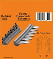CMK P48040 Fairey Barracuda Exhausts (TRUMP) 1/48