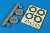 Aires 4593 S2F Tracker wheels & paint masks 1/48
