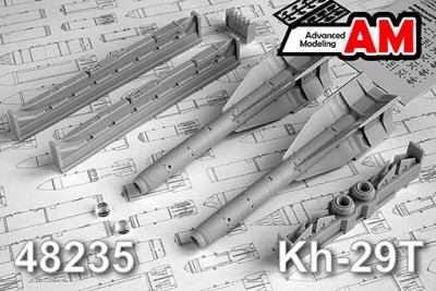 Advanced Modeling AMC 48235 Авиационная управляемая ракета Х-29Т с пусковой АКУ-58-1 1/48