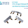 Quinta studio QT72066 Выхлопные патрубки для И-16 тип 5 (Звезда) 1/72