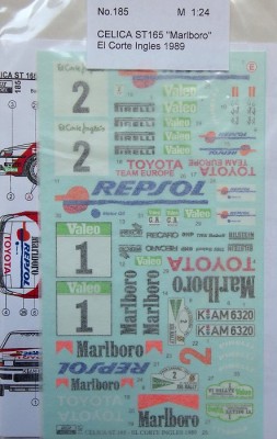 Reji Model 185 CELICA ST165 Marlboro El Corte Ingles 1989 1/24