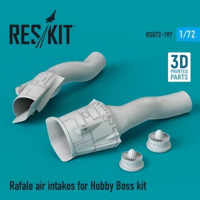Reskit RSU72-0197 Rafale air intakes (HOBBYB) 3D-Print 1/72