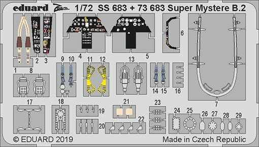 Eduard SS683 1/72 Super Mystere B.2 (SP.HOB.)