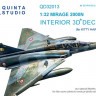 Quinta studio QD32013 Mirage 2000N (для модели Kitty Hawk) 3D декаль интерьера кабины 1/32