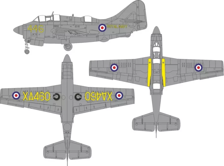 Eduard EX1018 Mask Gannet AS.1/AS.4 national & a/c marking 1/48