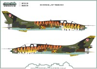 Model Maker Decals D72119 Sukhoi Su-22UM-3K '707' Tiger 2004 and 2017 1/72