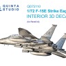 Quinta studio QD72110 F-15E (Revell) 3D Декаль интерьера кабины 1/72