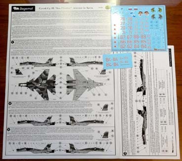 Begemot Decals 72-076 Су-33 Морской Авиации ВМФ России в Сирии 1/72