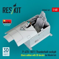 Reskit U48547 P-47D-10/11 Thunderbolt cockpit Basic (MINA) 1/48