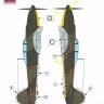 Lf Model M72154 Mask He-112E Romania Camouflage Painting 1/72