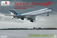 Amodel 72299 Туполев Ту-134АК с спецтехникой "Балканы" 1/72