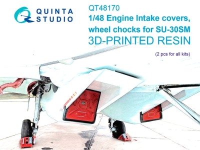 Quinta studio QT48170 Заглушки воздухозаборников и колодки шасси Су-30СМ (Звезда) 1/48