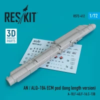 Reskit RSK72-412 AN / ALQ-184 ECM pod (long length version) 1/72