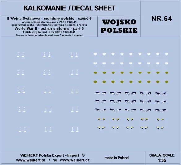 Weikert Decals 264 Polish Uniforms WWII - part 5 1/35