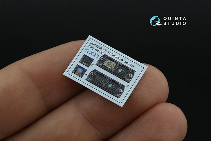 Quinta Studio QD48536 3D Декаль AH-1Z Zulu Cobra/Viper включенные дисплеи для наборов QD+48535/QDS-48535 (KittyHawk) 1/48