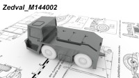 Zedval M144002 Модель аэродромного тягача TUG FT40K 1/144