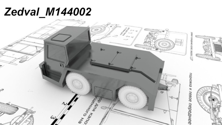 Zedval M144002 Модель аэродромного тягача TUG FT40K 1/144
