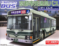 Aoshima 041222 Kyoto-Shi Kotsukyoku-Bus - Isuzu Erga Non-Step (Low floor) 1:32
